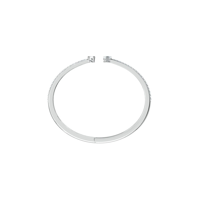 Swarovski Attract Armreif, weiss, rhodiniert - M5556912