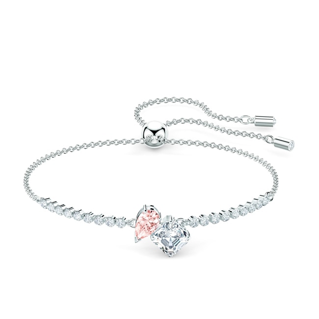 Swarovski Bracelet Angelic Square, rose, métal rhodié - 5517120