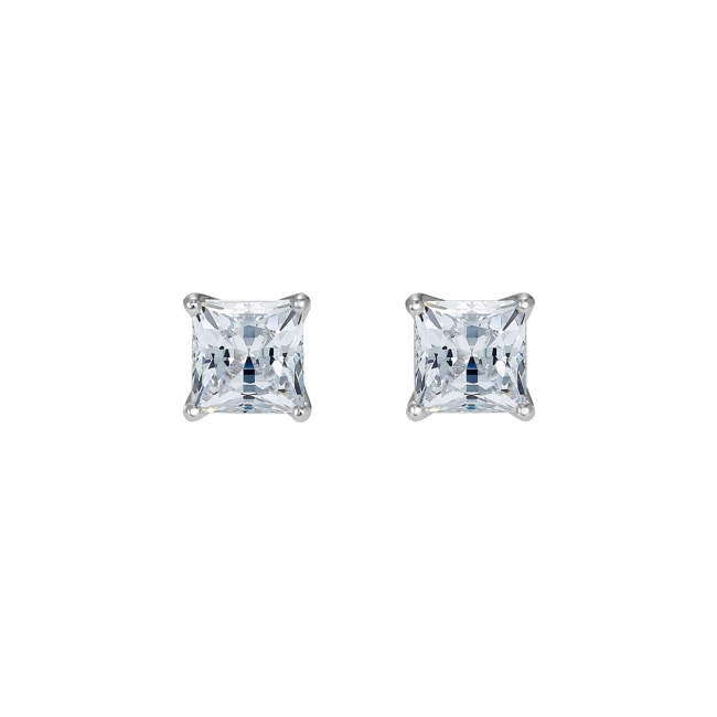 Swarovski Attract Square earring, white, rhodium plated - 5509936