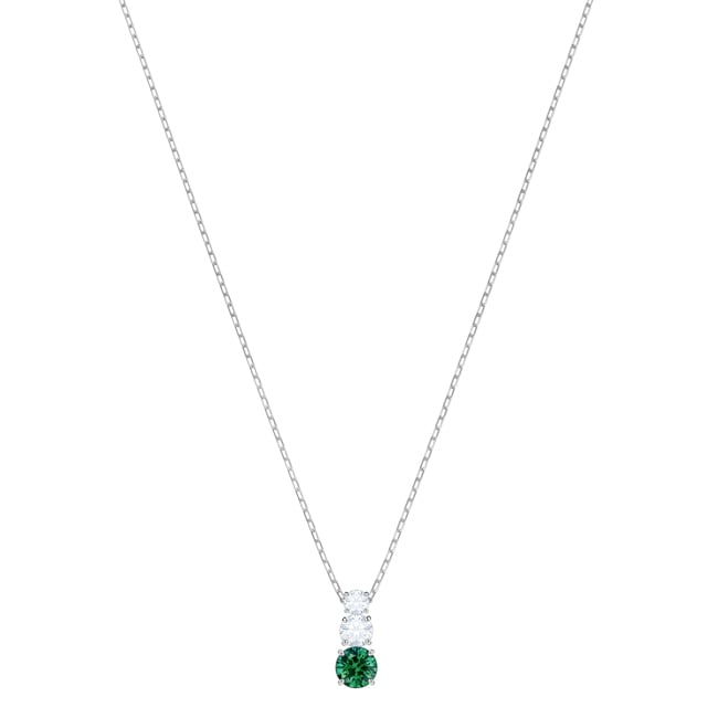 Swarovski Collier Attract Trilogy, vert, métal rhodié - 5416153