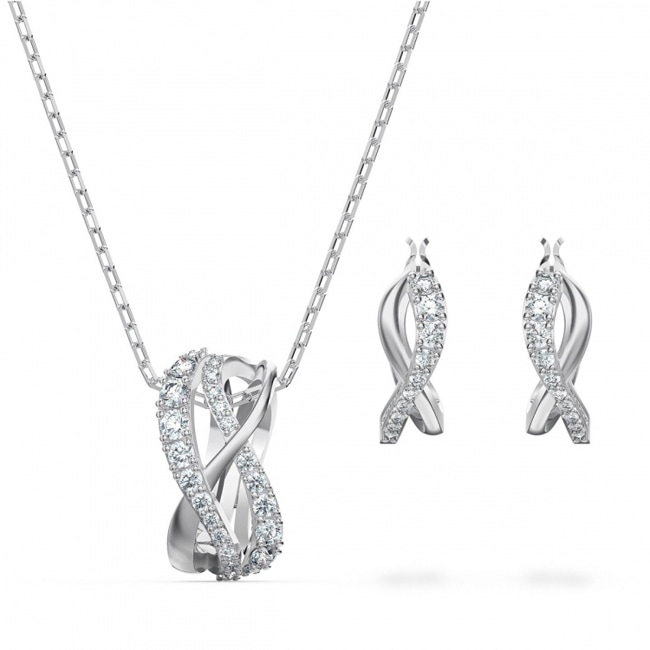 Swarovski Attract Twist Set | necklace with earring - 5579790