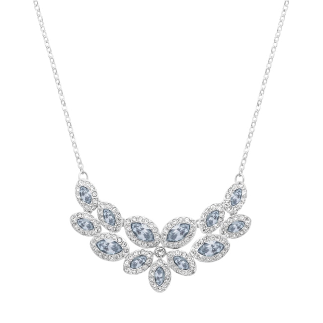Swarovski Baron Halskette, blau, rhodiniert - 5528900