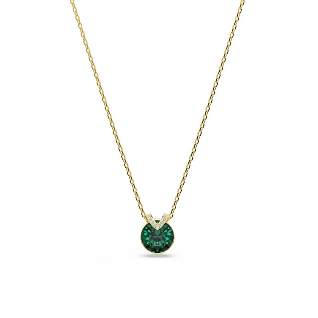 Swarovski Collier Bella V Vert Plaqué or - 5735387