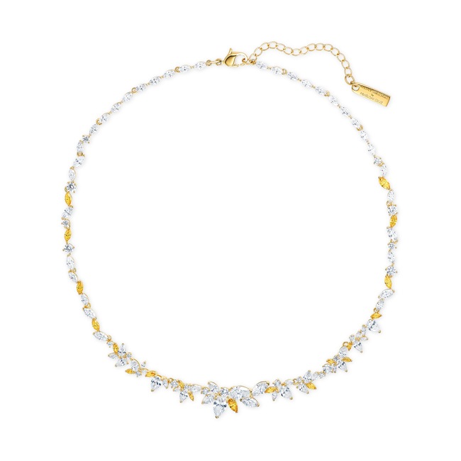 Swarovski Collier Botanical, blanc, métal doré - 5535775