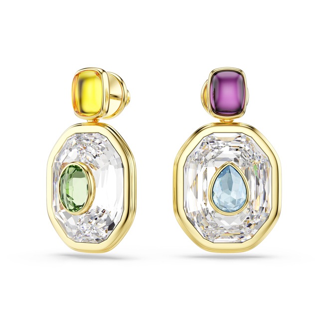 Swarovski Chroma Drop Earrings Multicolored gold-plated - 5705582
