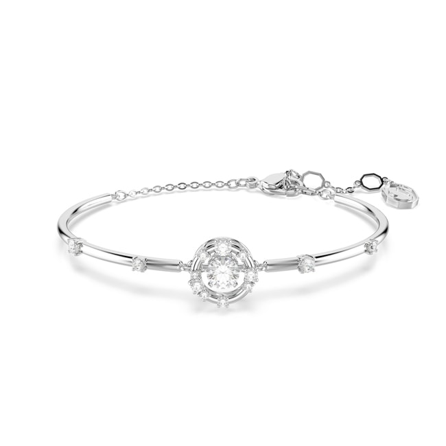 Swarovski Bracelet-jonc Constella Dancing Stone Blanc rhodié - 5743523