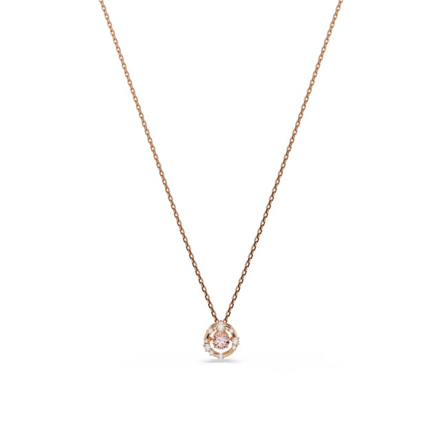 Swarovski Constella Necklace Dancing Stone Pink rose gold-plated - 5744244