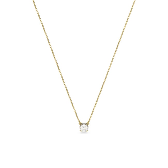Swarovski Constella necklace Round cut, White, Gold-tone plated Swarovski Constella necklace Round cut, White, Gold-tone plated - 5636703
