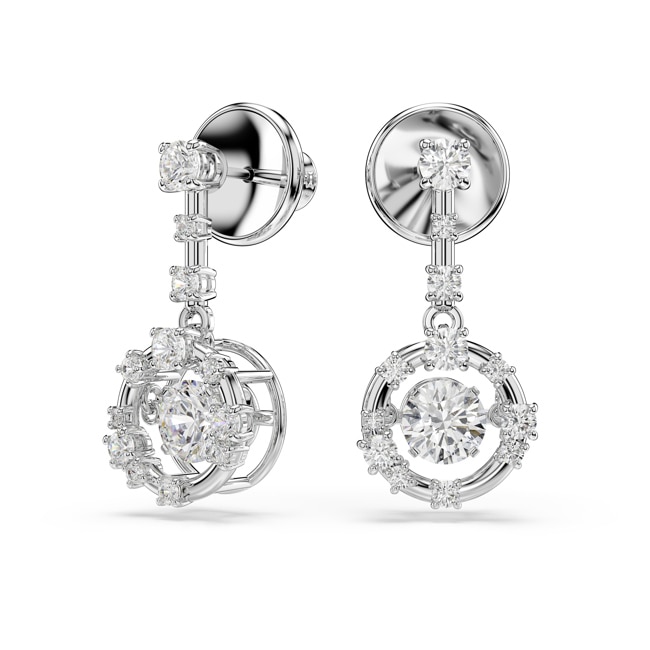 Swarovski Constella Drop Earrings Dancing Stone White Rhodium plated - 5738194