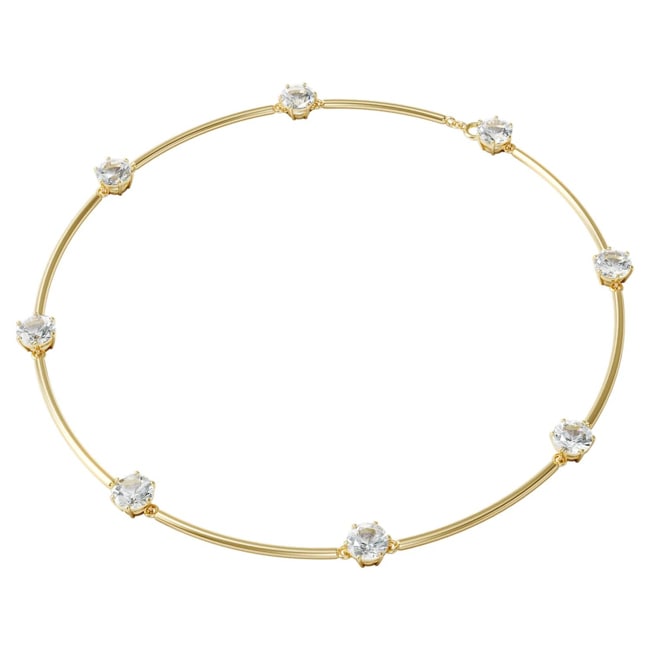 Swarovski Constella necklace, white, gold plated - 5600488