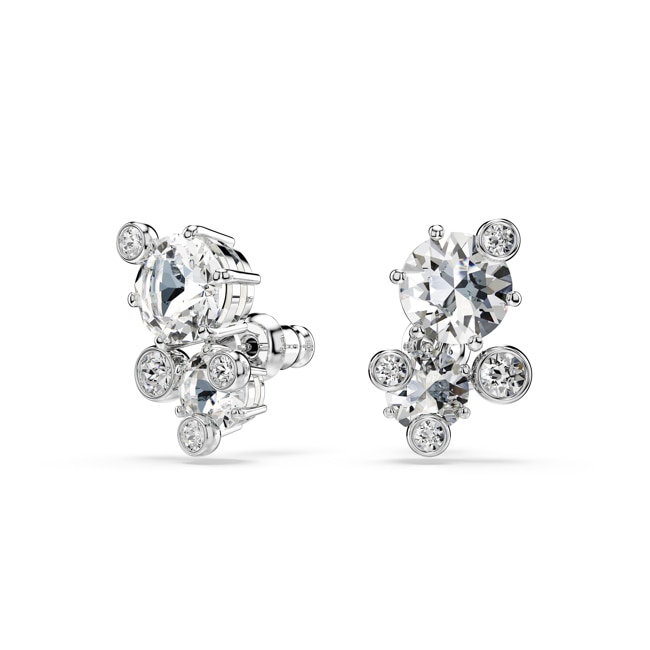 Swarovski Constella Stud Earrings Mixed round cuts rhodium plated Swarovski Constella Stud Earrings Mixed round cuts rhodium plated - 5732253