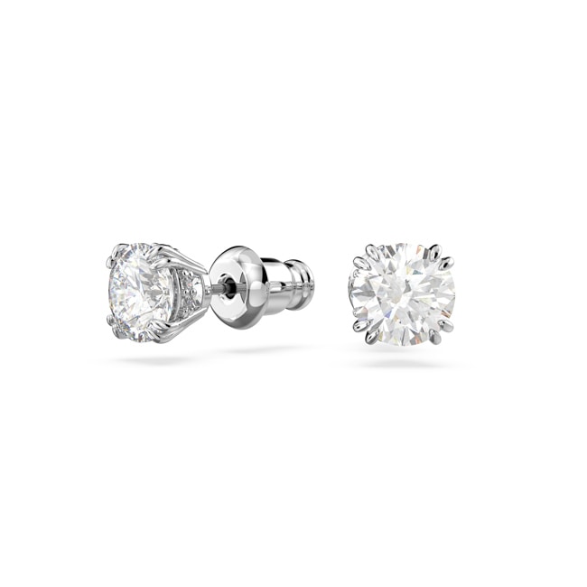 Swarovski Constella Ohrstecker Rundschliff, Weiss, Rhodiniert - 5636712 