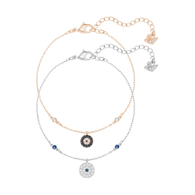 Swarovski Crystal Wishes Evil Eye bracelet Set, Metallmix - 5528199