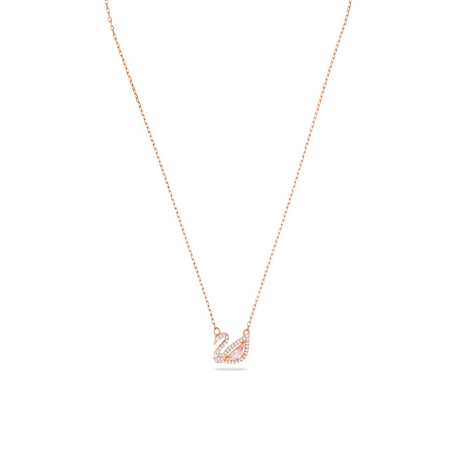 Swarovski Dazzling Swan Halskette, mehrfarbig, rosé vergoldet - 5469989