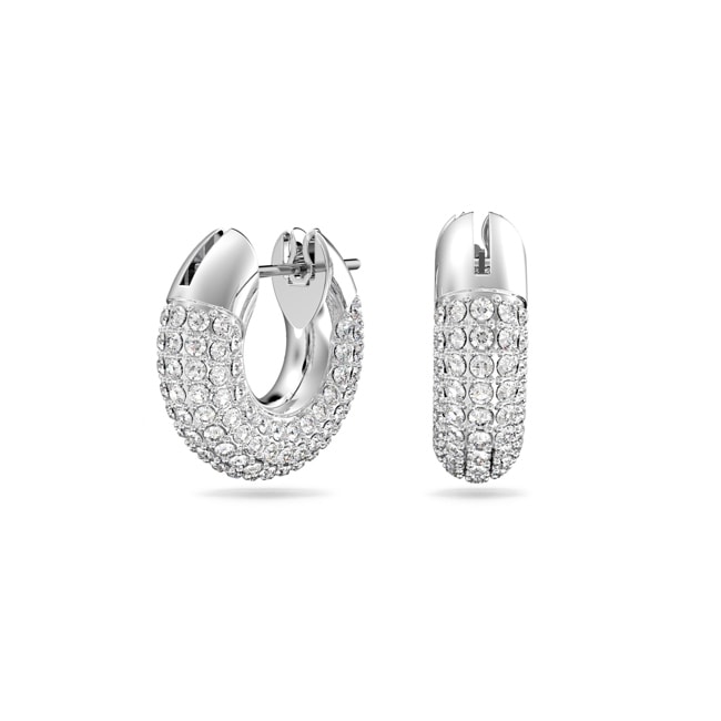 Swarovski Créoles Dextera, Blanc, Métal rhodié - 5618306