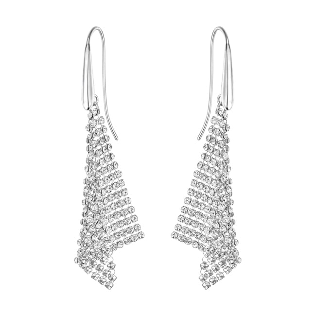 Swarovski Fit Ohrhänger, weiss, rhodiniert - 5143068