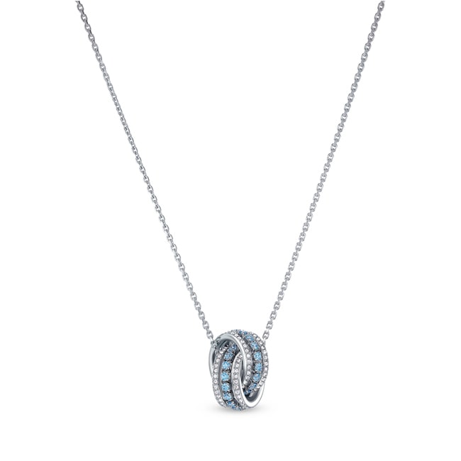 Swarovski Further necklace, blue, rhodium plated - 5537106