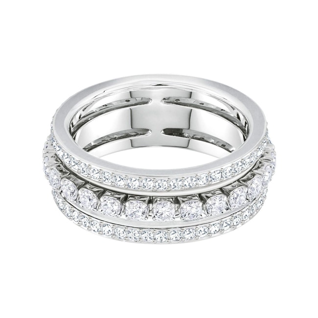 Swarovski Further Ring, weiss, rhodiniert - M5448840