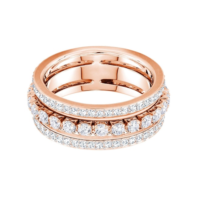 Swarovski Further Ring, weiss, rosé vergoldet - M5448902