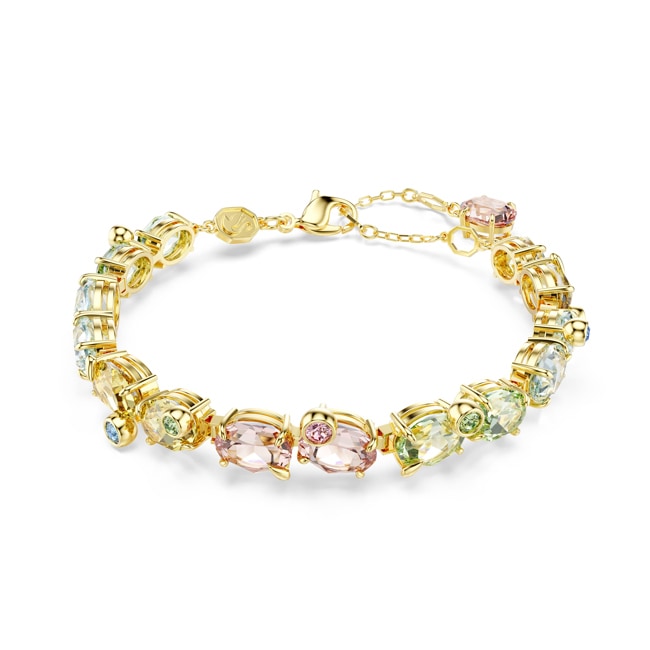 Swarovski Gema Armband verschiedene Schliffe vergoldet - 5705808