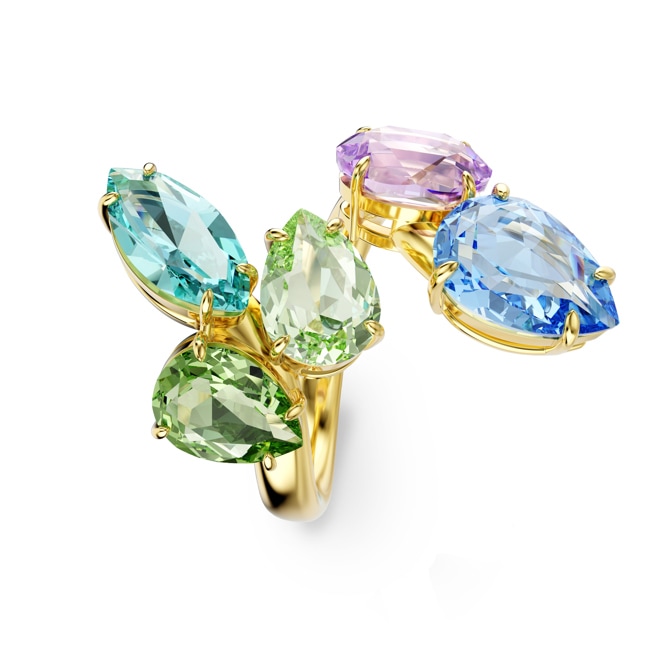 Swarovski Gema Cocktail Ring Multicolored gold-plated - M5746906