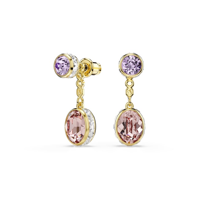 Swarovski Chroma Drop-Ohrhänger Mehrfarbig vergoldet - 5738478