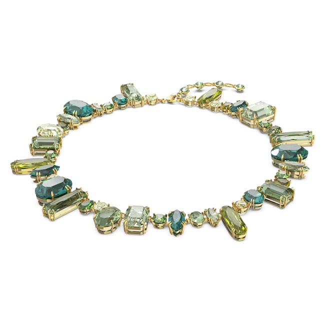 Swarovski Gema necklace green, Gold-tone plated - 5613735 