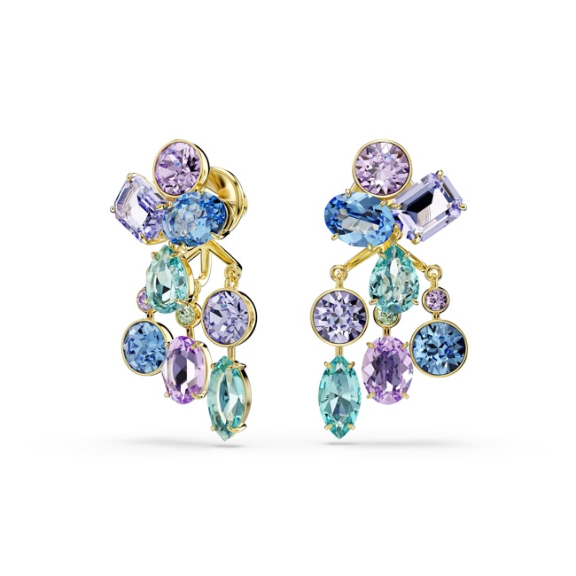 Swarovski Gema Earring Jackets Multicolored gold-plated - 5737450
