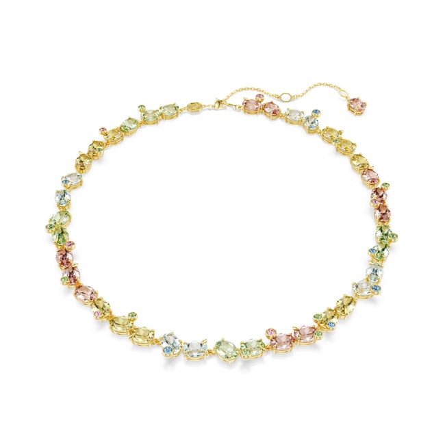 Swarovski Gema Tennis Collier Mehrfarbig vergoldet - 5714836