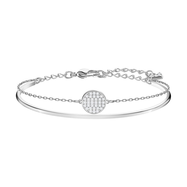 Swarovski Bracelet-jonc Ginger, blanc, métal rhodié - 5389044