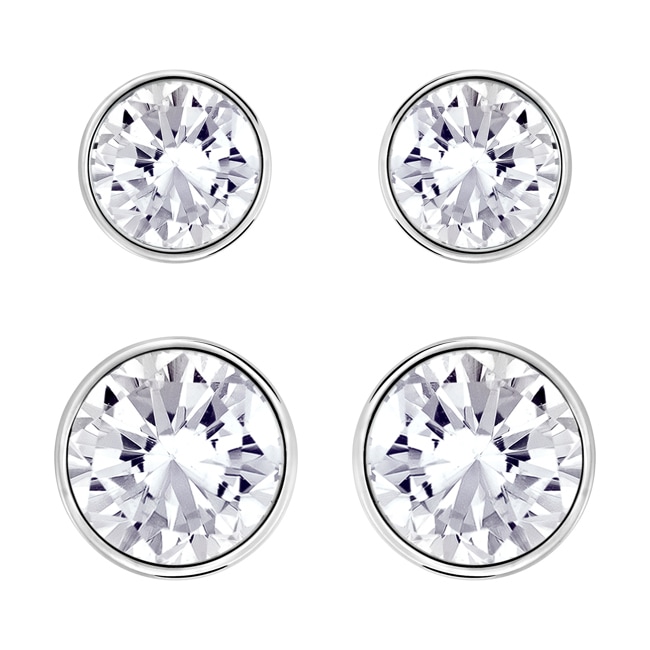 Swarovski Harley earring Set, rhodium plated - 5528504