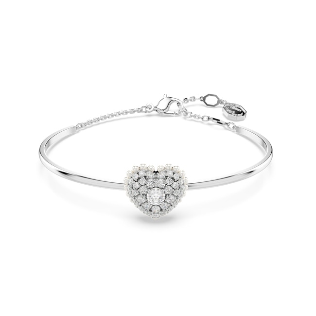 Swarovski Hyperbola Armreif Herz, Weiss, Rhodiniert Swarovski Hyperbola Armreif Herz, Weiss, Rhodiniert - 5684385