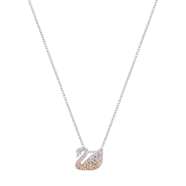Swarovski Iconic Swan Halskette, mehrfarbig, rhodiniert - 5215038