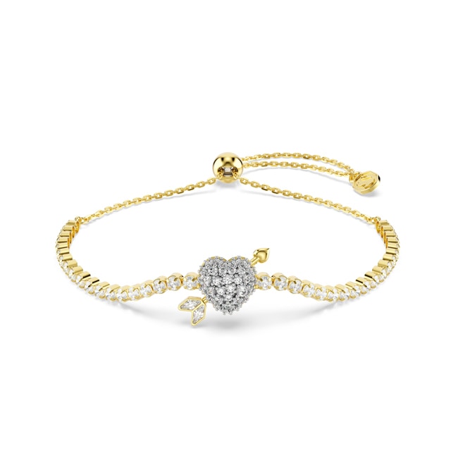 Swarovski Idyllia Bracelet Heart with Arrow gold-plated - 5744061