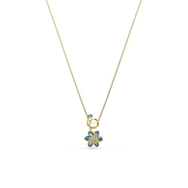 Swarovski Idyllia Collier Blume Blau vergoldet Swarovski Idyllia Collier Blume Blau vergoldet - 5709029