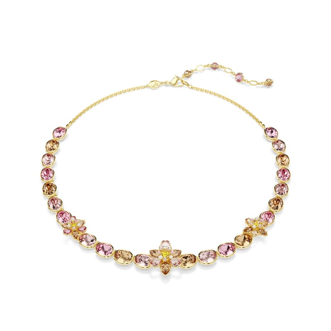 Swarovski Idyllia Necklace Flower Multicolored gold-plated - 5732385