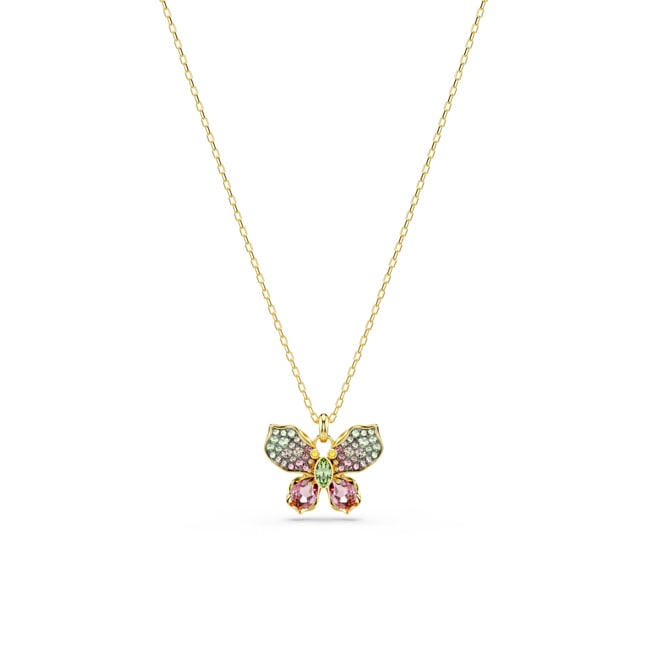 Swarovski Idyllia Necklace Butterfly Multicolored gold-plated - 5709950