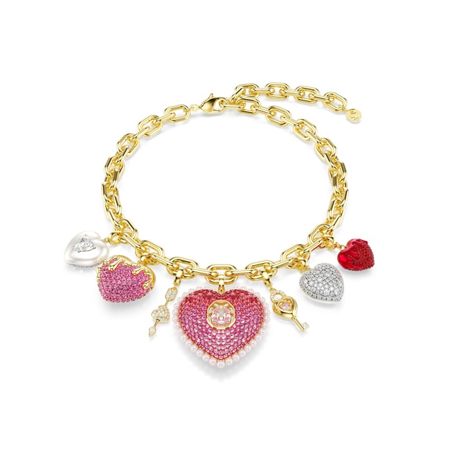 Swarovski Idyllia Halskette Verschiedene Schliffe Herz Schlüssel Mehrfarbig - 5742956