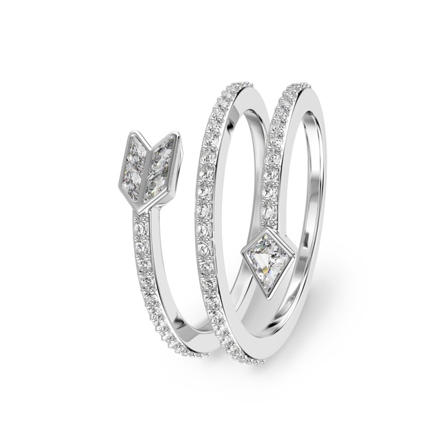 Swarovski Idyllia Motivring Pfeil Weiss rhodiniert - M5741524