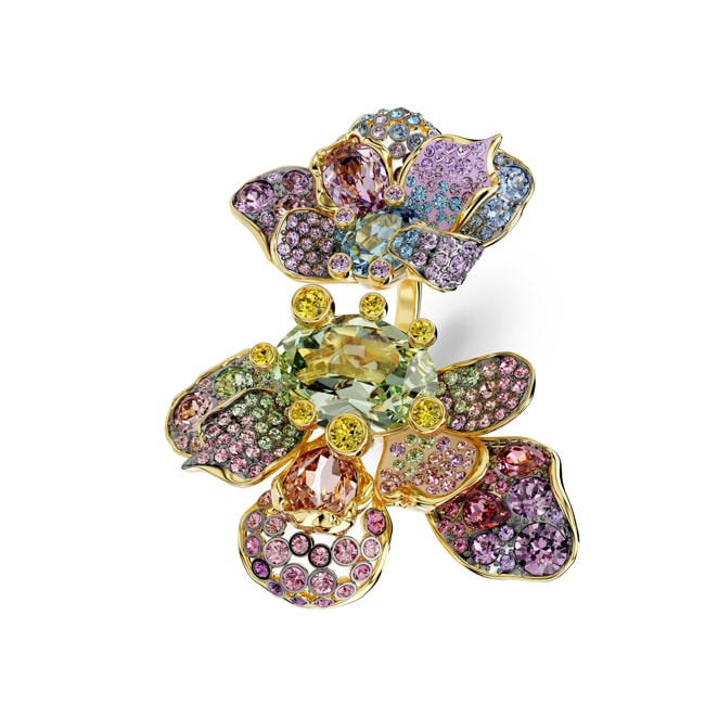 Swarovski Idyllia Ring Flower multicolour Gold-Plated - M5721595