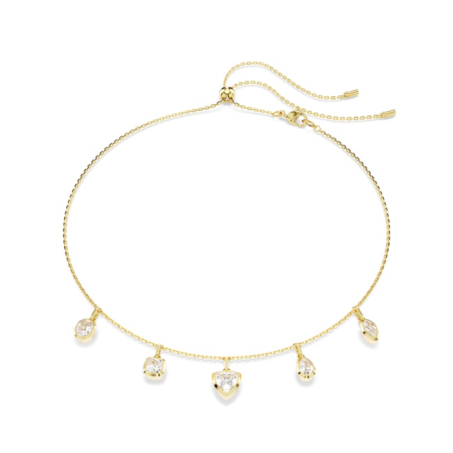 Swarovski Imber Collier verschieden Schliff vergoldet - 5705463