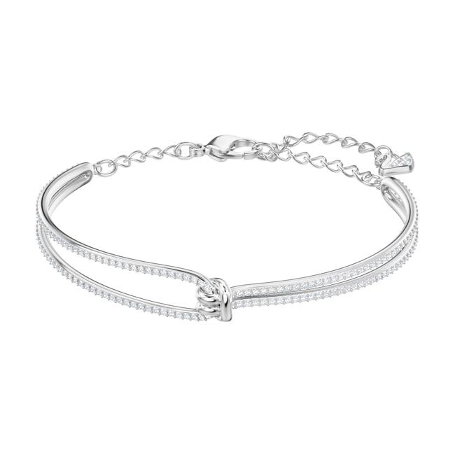 Swarovski Lifelong Armreif, weiss, rhodiniert - 5368552