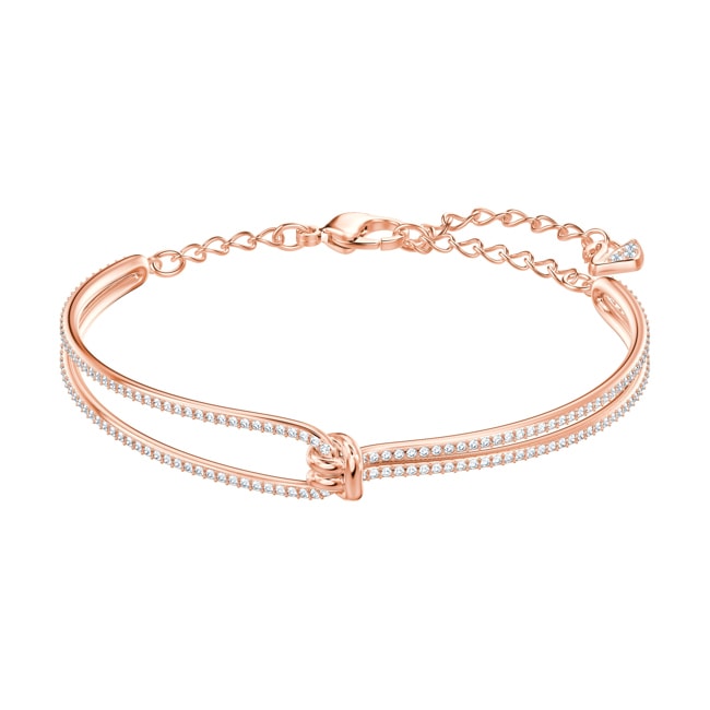 Swarovski Lifelong Armreif, weiss, rosé vergoldet - 5390818