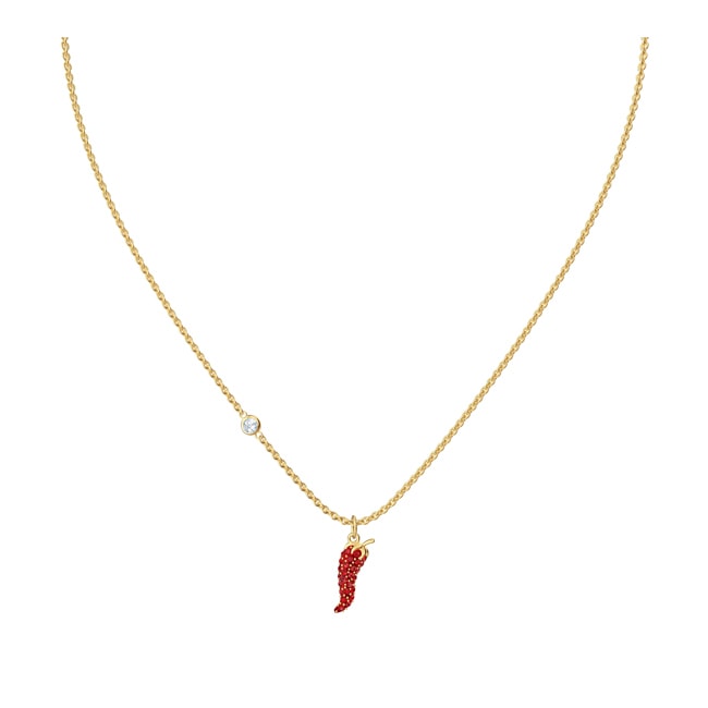 Swarovski Lisabel Pepper necklace, red, gold plated - 5510531