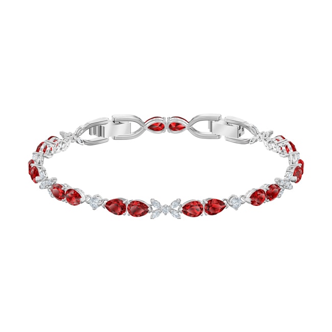 Swarovski Louison bracelet, red, rhodium plated - 5495264