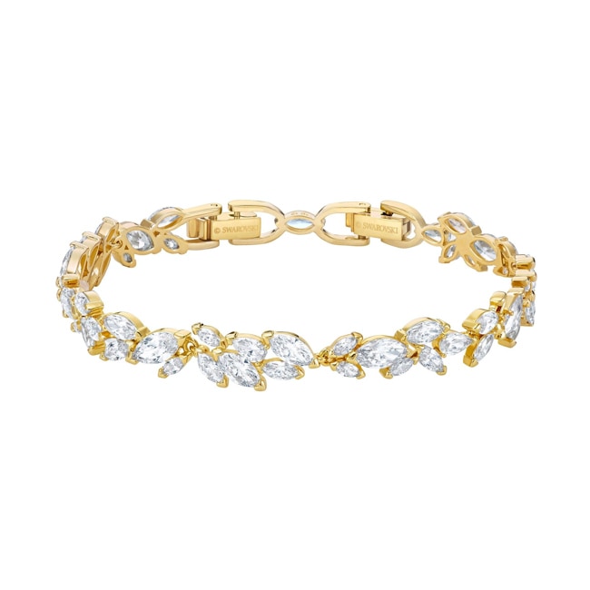 Swarovski Louison bracelet, white, gold plated - 5505863