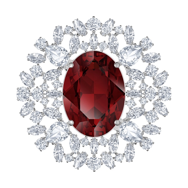 Swarovski Louison Brosche, rot, rhodiniert - 5495263