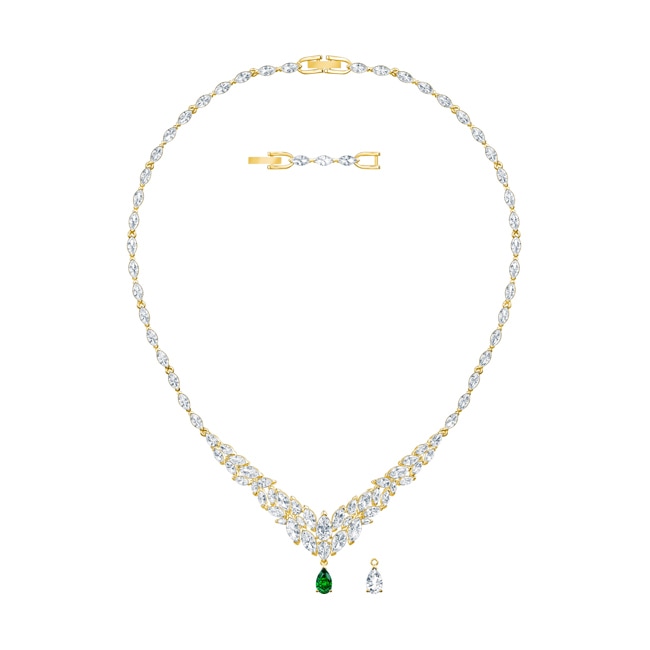 Swarovski Collier Louison, blanc, métal doré - 5505862