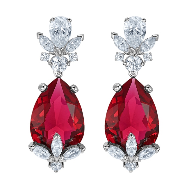 Swarovski Louison Ohrringe, rot, rhodiniert Swarovski Louison Ohrringe, rot, rhodiniert - 5495078