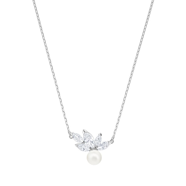 Swarovski Collier Louison Pearl, blanc, métal rhodié - 5422685